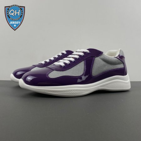 Prada America's Cup Purple Sneakers