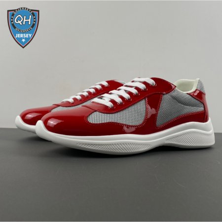 Prada America's Cup Red Sneakers