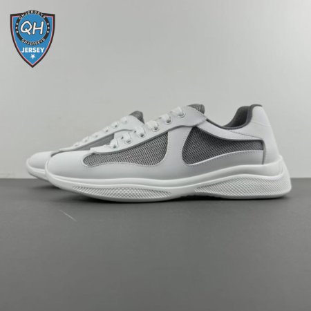 Prada America's Cup White Dark Gray Sneakers