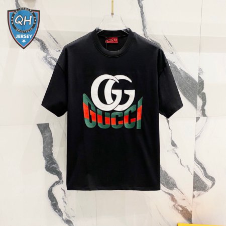 GUCCI LOGO Letter Print T-Shirt Black