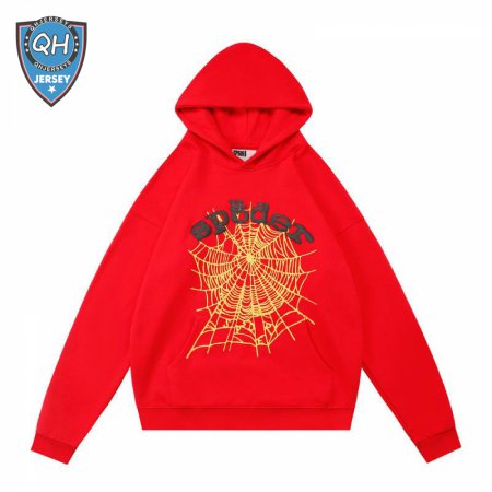 Sp5der Hoodies Red