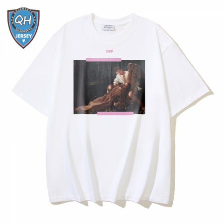 OFF-WHITE Printed Short Sleeve T-Shirt White