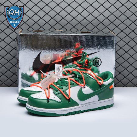 Off-White x Dunk Low 'Pine Green' Unisex