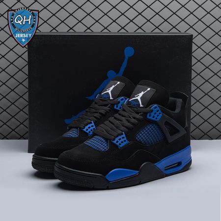 Jordan 4 Retro Black Blue Men's
