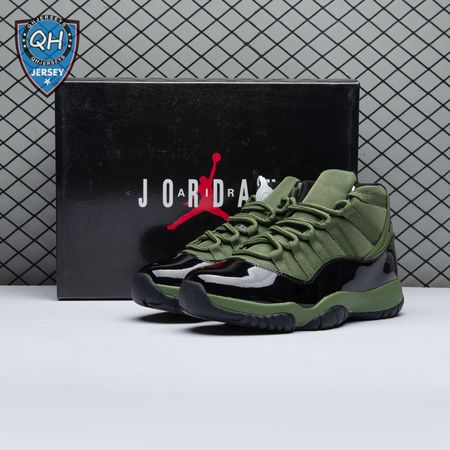 Air Jordan 11 Retro Army Green Black CT8012 300 Men's