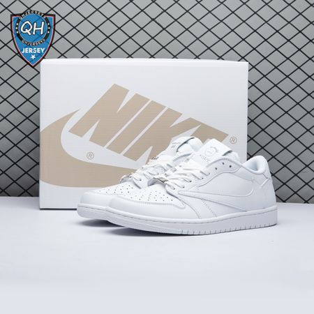 Travis Scott x Air Jordan 1 Low Triple White DM7866 292 Unisex