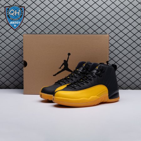 Jordan 12 Retro Black University Gold 130690-070 Men's