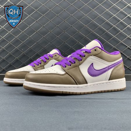 Jordan 1 Low Purple Mocha 553558-215 Unisex