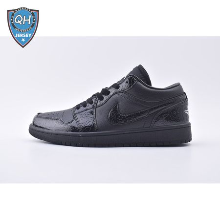 Jordan 1 Low SE Patent Elephant Black HJ7743-010 Unisex