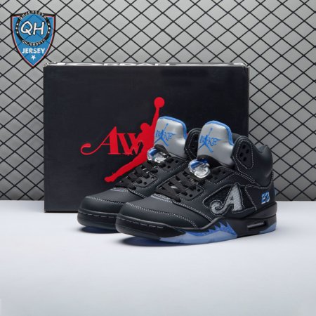 Awake NY x Air Jordan 5 "Black/Racer Blue" DV4982-004 Unisex