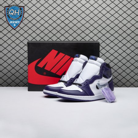 Jordan 1 Retro High Court Purple White Men's