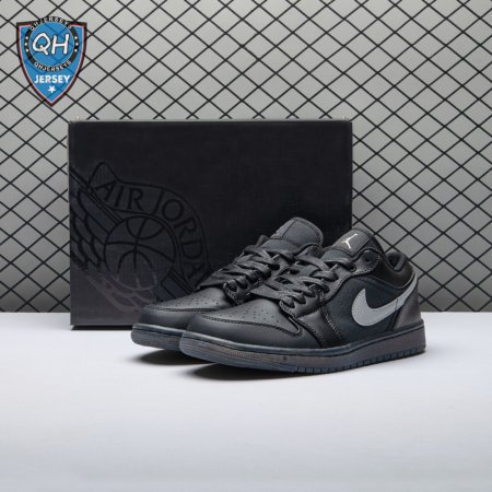 Jordan 1 Low Black White Dark Smoke Grey Unisex