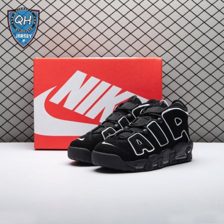 Nike Air More Uptempo Black White 414962-002 Unisex