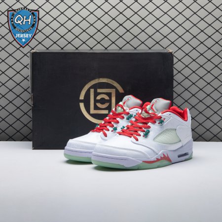 Jordan 5 Retro Low CLOT White Silk 20th Anniversary 1551183 Unisex