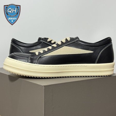 Rick Owens Vans Low-Top Glossy Leather Black