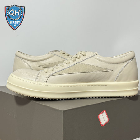 Rick Owens Vans Low-Top Chamois Leather White