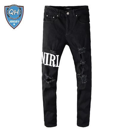 Amiri Logo Jeans Black