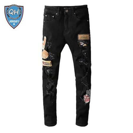 Amiri Patch Jeans Black