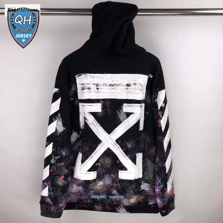 Off White Galaxy Brushed Hoodie