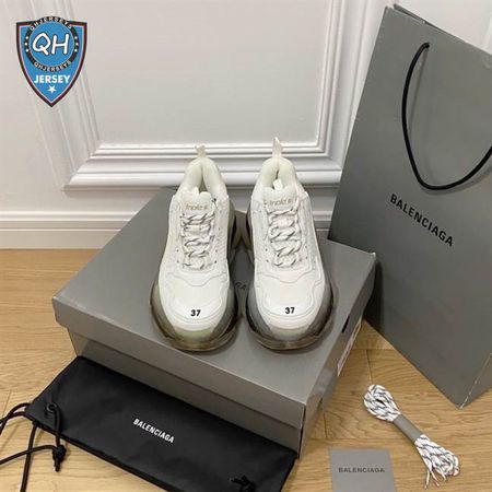 BALENCIAGA MEN'S TRIPLE S SNEAKER CLEAR SOLE - BB192