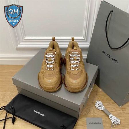 BALENCIAGA MEN'S TRIPLE S SNEAKER CLEAR SOLE - BB184