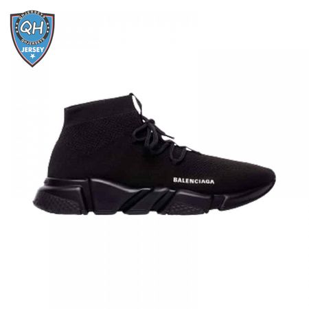 BALENCIAGA MEN'S SPEED LACE-UP SNEAKER IN BLACK - BB163