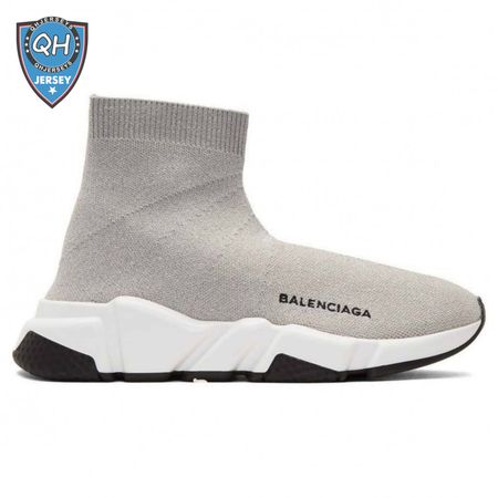 BALENCIAGA SPEED TRAINER METALLIC SILVER LUREX - BB18