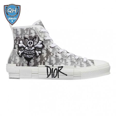 B23 HIGH-TOP SNEAKER WITH DIOR AND SHAWN BEE EMBROIDERY PATCH