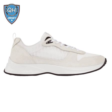 DIOR B25 OBLIQUE WHITE SUEDE RUNNER - CD38