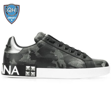 DOLCE & GABBANA PRINTED LOW-TOP TRAINERS - DG10