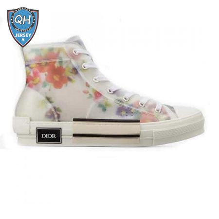 DIOR FLOWERS TECHNICAL CANVAS "B23" HIGH-TOP SNEAKER - CD12