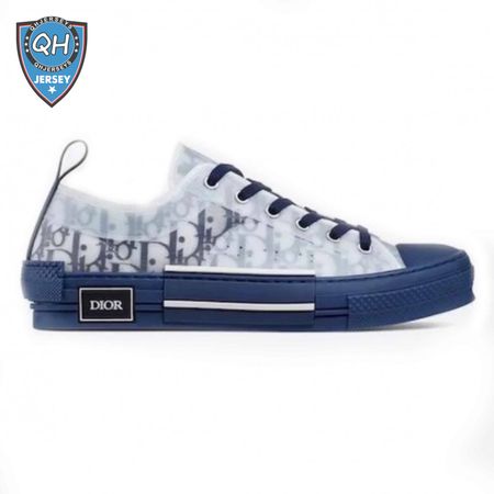 DIOR B23 LOW-TOP SNEAKER IN BLUE DIOR OBLIQUE - CD28