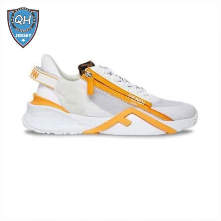 FENDI CHUNKY LACE-UP TRAINERS YELLOW - FD20