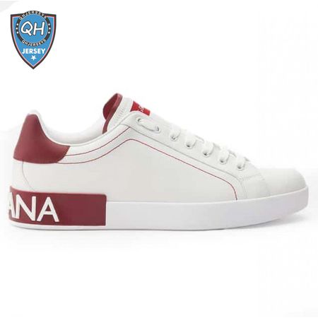 DOLCE & GABBANA CALFSKIN NAPPA PORTOFINO SNEAKERS - DG14
