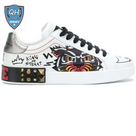 DOLCE & GABBANA PORTOFINO SNEAKERS WITH APPLIQU?S - DG19