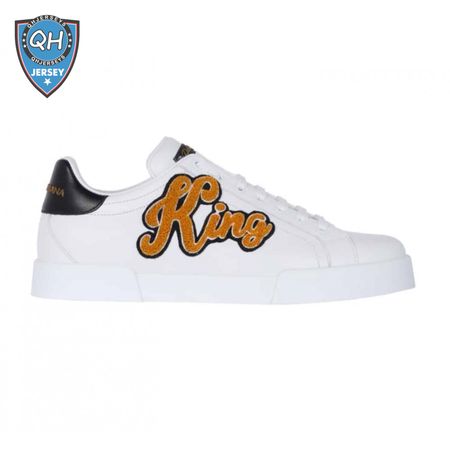 DOLCE & GABBANA PORTOFINO SNEAKERS WITH KING 1984 PATCHES - DG26