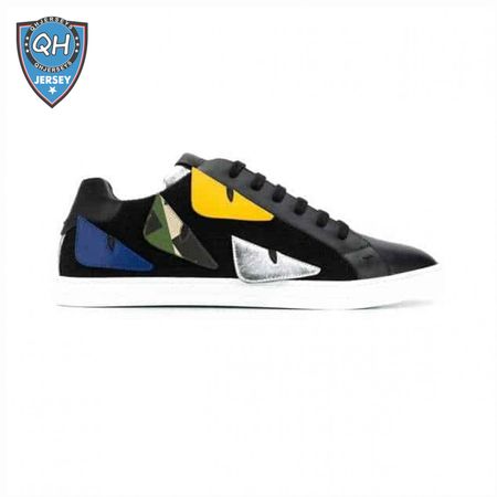 FENDI MONSTER EYES LOW-TOP TRAINERS SNEAKERS - FD05