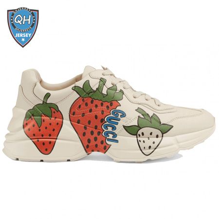 GUCCI RHYTON SNEAKER WITH STRAWBERRY