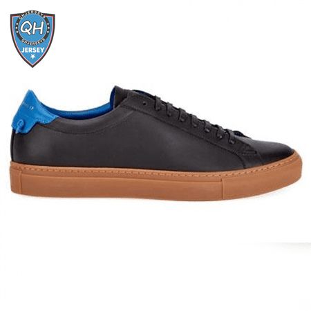 GIVENCHY MEN'S URBAN KNOT LEATHER LOW-TOP SNEAKERS IN BLACK - GVC24