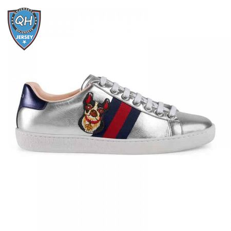 GUCCI METALLIC ACE EMBROIDERED SNEAKER - GC29