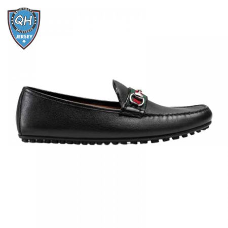 GUCCI GUCCI LEATHER DRIVER WITH WEB - LDG010