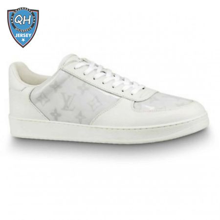 white monogram transparent rivoli sneaker - 40