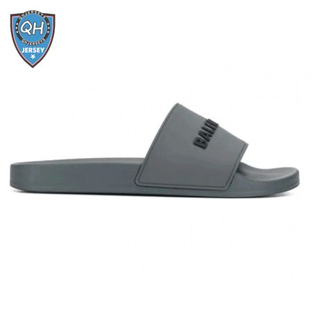 BALENCIAGA RUBBER LOGO POOL SLIDE SANDALS - BBS8