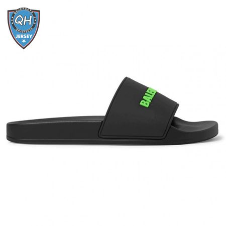 BALENCIAGA RUBBER LOGO POOL SLIDE SANDALS - BBS3